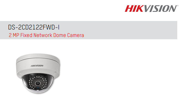 Hikvision Fixed Network Dome Camera