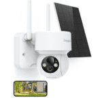 Peasec PTZ Wireless Camera Solar Powered For Smart Home