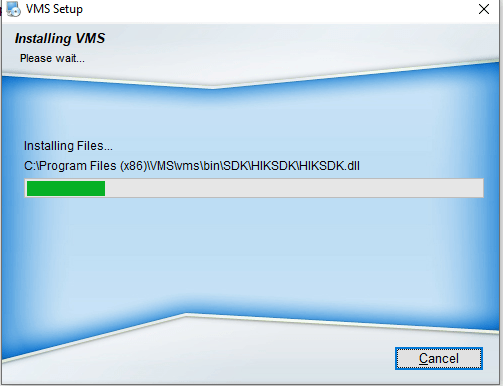 application file is installing