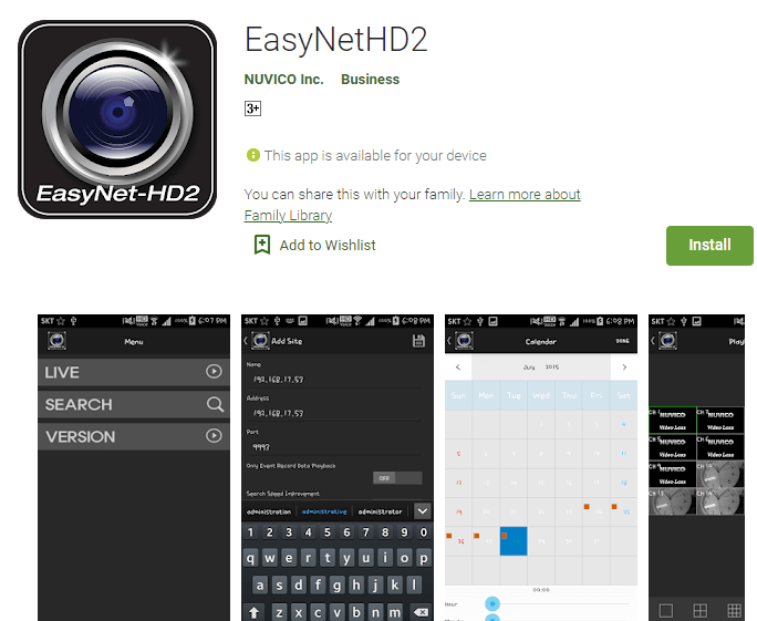 install the app for Android