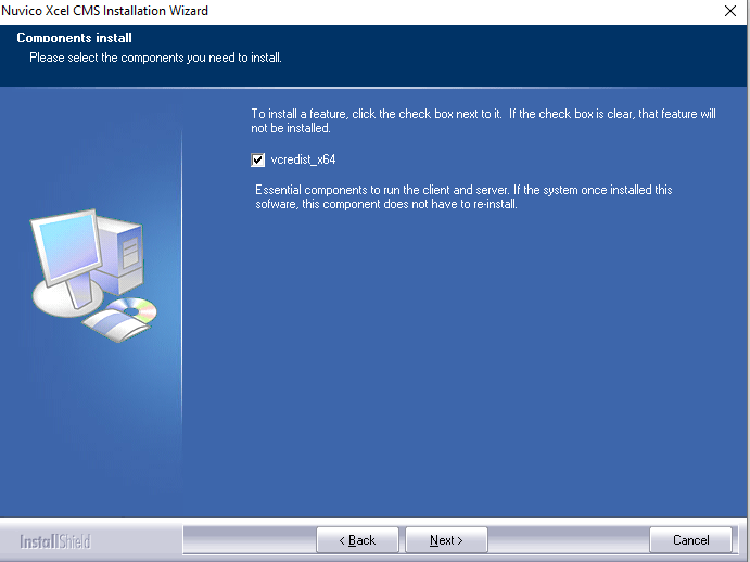 select features to install