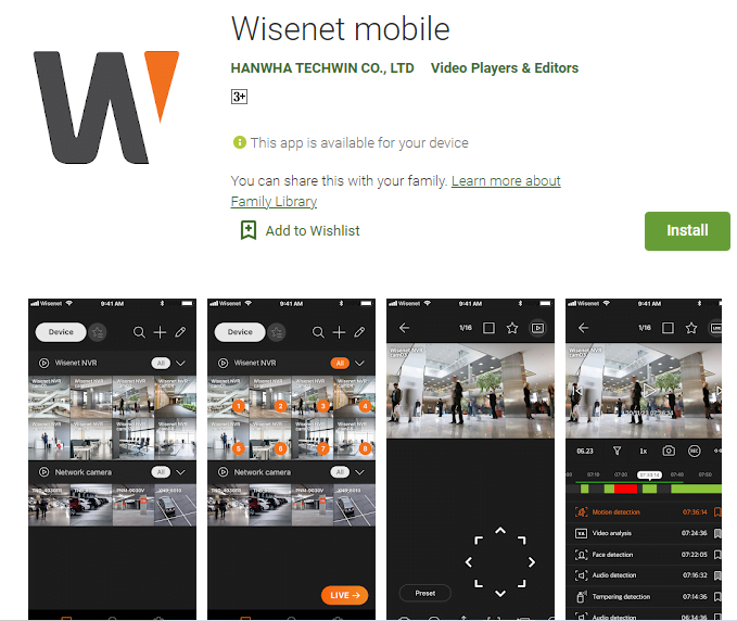 Wisenet mobile For Windows 11