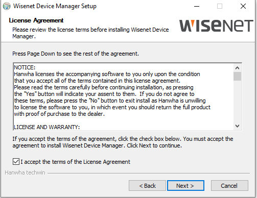 Wisenet mobile For Windows 2