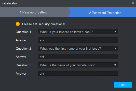 answer the password protection 8