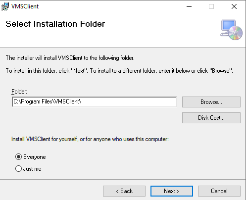 select the installation folder 2