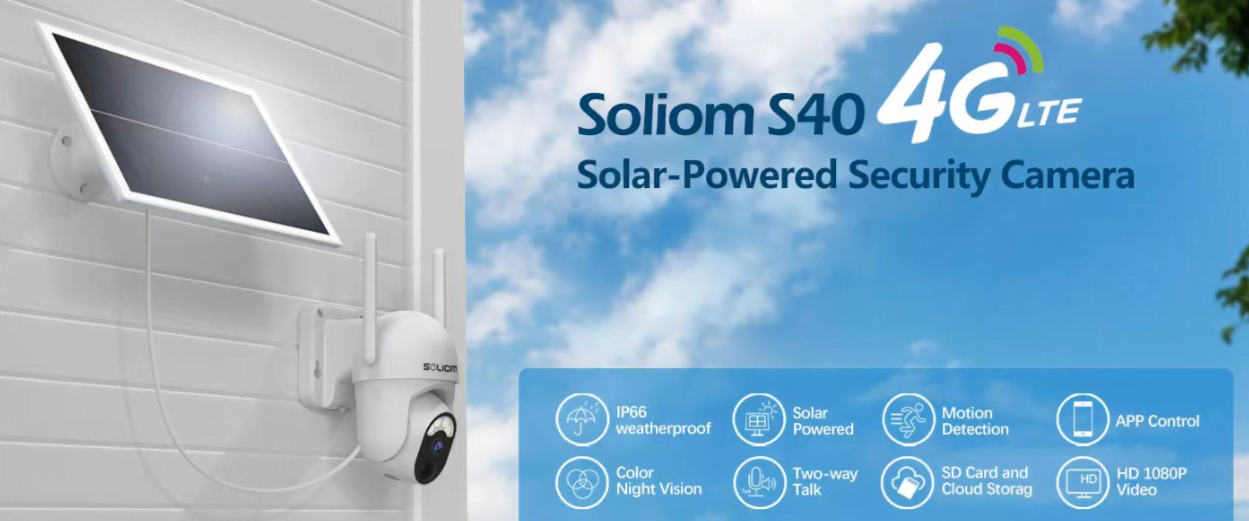 Soliom Solar Powered cam features 3