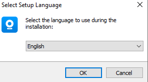 Select the language of the software 1