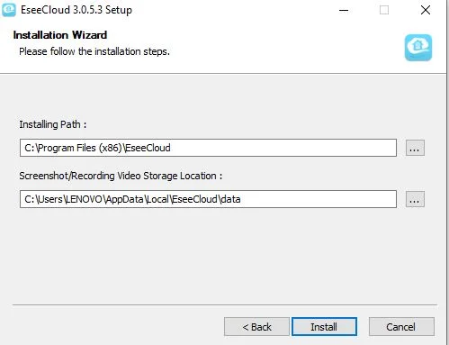 Installation path and folder location for files