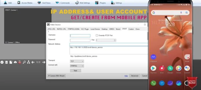 open the mobile for account creation Tp link Tapo Windows