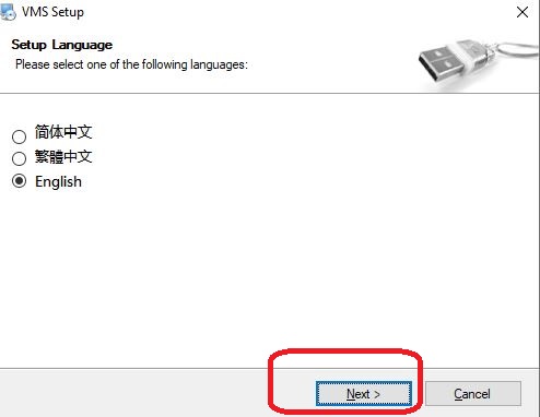 Select the language of the CMS
