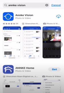 Open Annke Vision App on App store for iPhone 