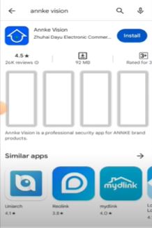 Open the Google App store for Annke App