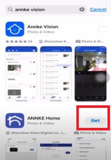 Press the get button for Annke installation 