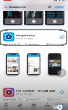 HiLookVision App loading