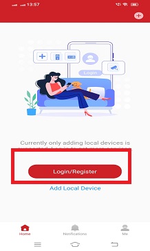 Register the ID and password