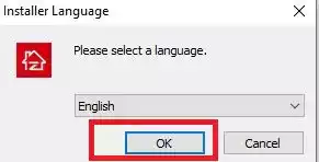 select the language of the app