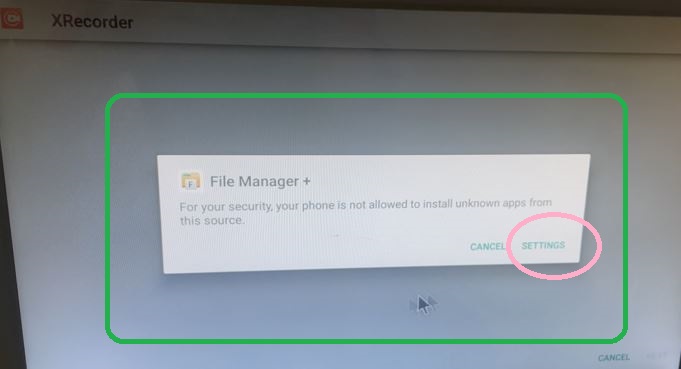 File manager page appears on the screen