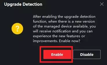 enable the option to update features