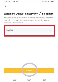 select your country