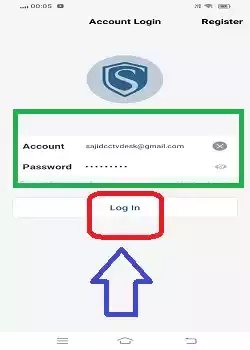 create the ID and password for sign in.