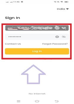 sign in to the app