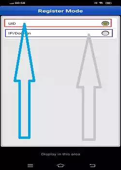 Register devices through the UID and IP modes