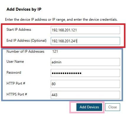 enter device details to add