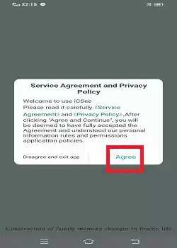 Agree the terms and conditions of the app