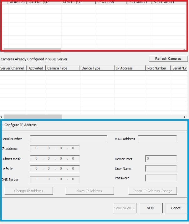 Install VISIX IP Setup Utility Tool & Setup on Windows 11/10 4 Vigil Server page for added devices