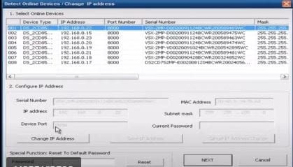 Install VISIX IP Setup Utility Tool & Setup on Windows 11/10 6 Select he IP device to modify the IP address