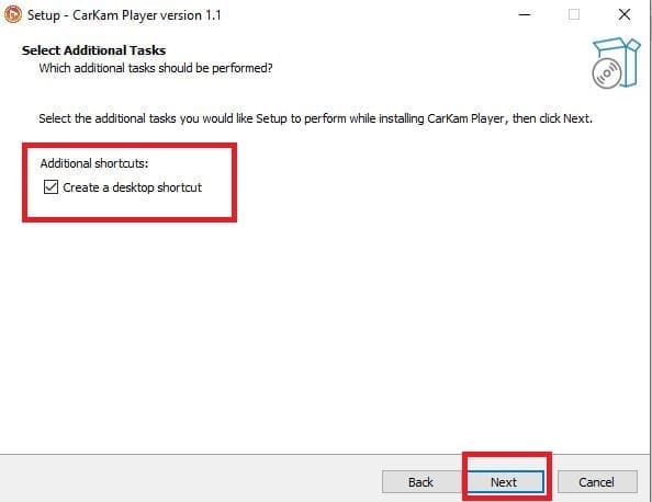 Install CarKam for PC App on Windows 11/10 & Mac OS 4 select te additional task of the application