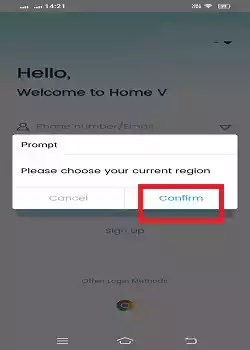 Confirm your location