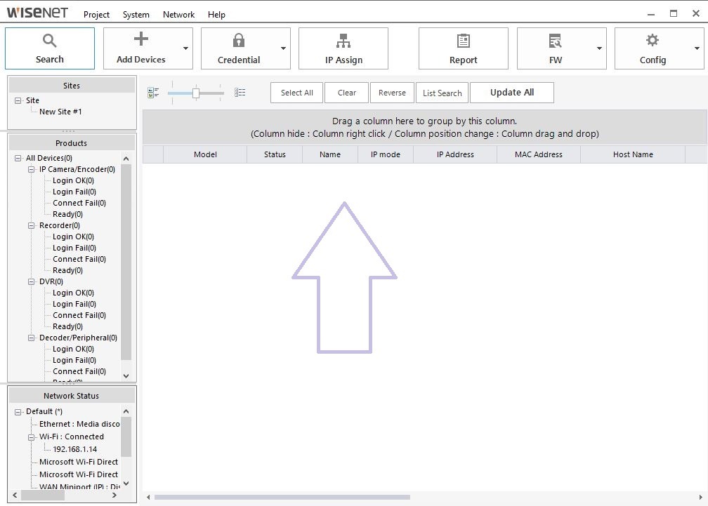 Function descriptions of the Wisenet Tools