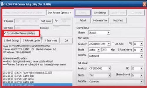 Install VISIX IP Setup Utility Tool & Setup on Windows 11/10 10 various settings option for device management