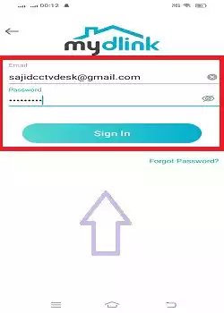 Login with the registered email ID and password