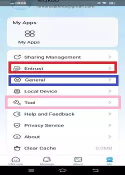 App setting list