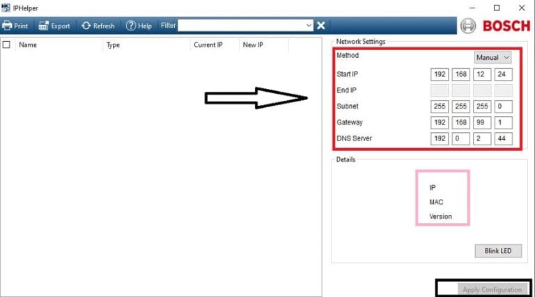 Ip Helper Configuration Install Bosch Camera IP Helper Tool On Win 11/10