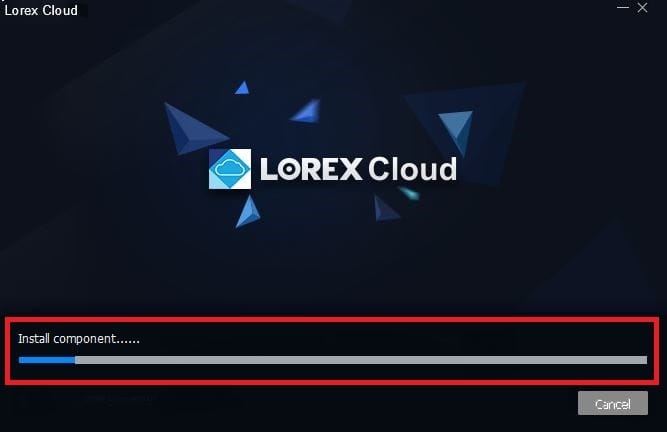 The app installation process is going on