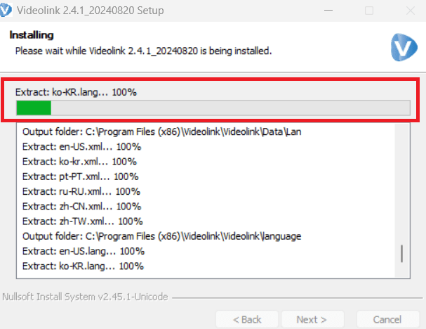 Install Free VideoLink for PC App on Windows 11/10/8/7 & Mac 5 file transferring in the folder is going on