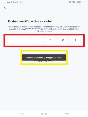 verify the account