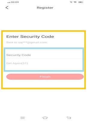 enter the security code