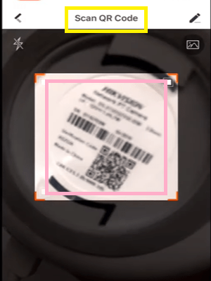 scan the QR code of the device to ad to the Hik-Connect App