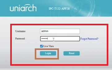 How to Reset UNV IP Camera Password- Full Illustration 16 login with the new password