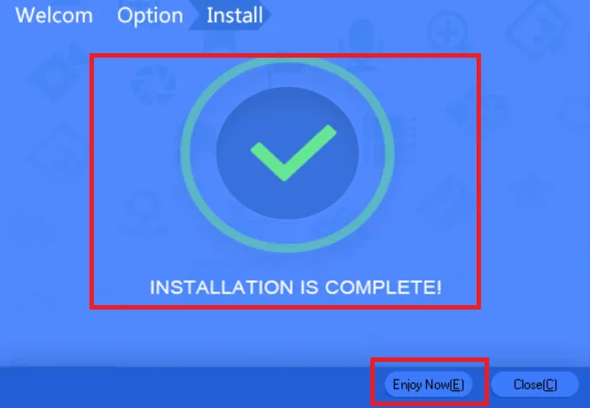 Install CCTV Media Converter Tool on Window Free Download 4 Media tool installed successfully