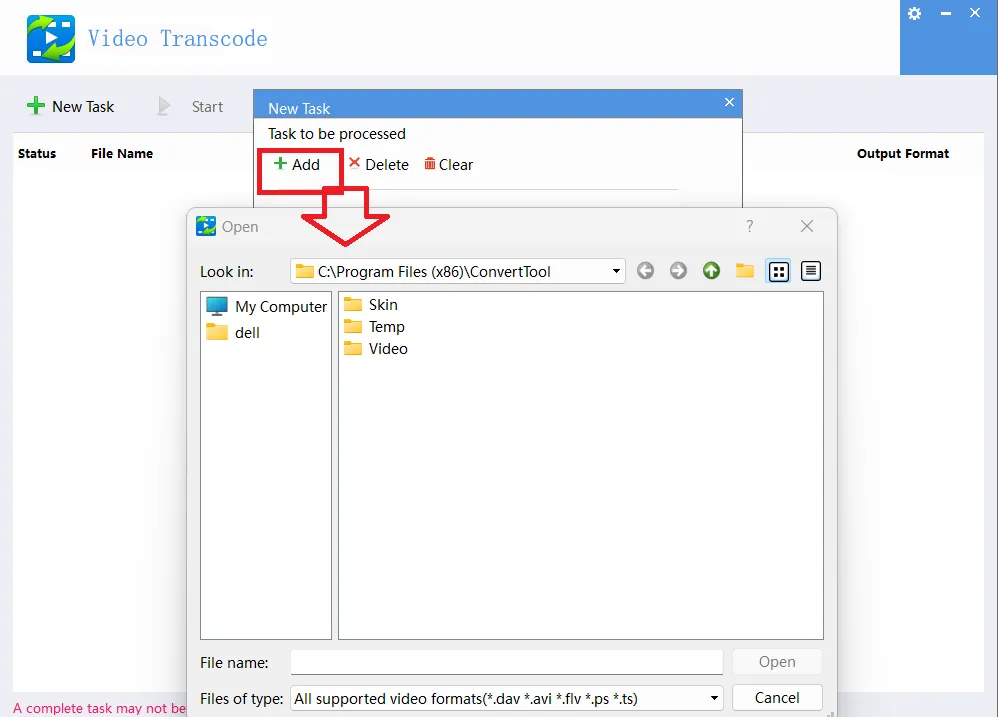 Install CCTV Media Converter Tool on Window Free Download 7 import media files