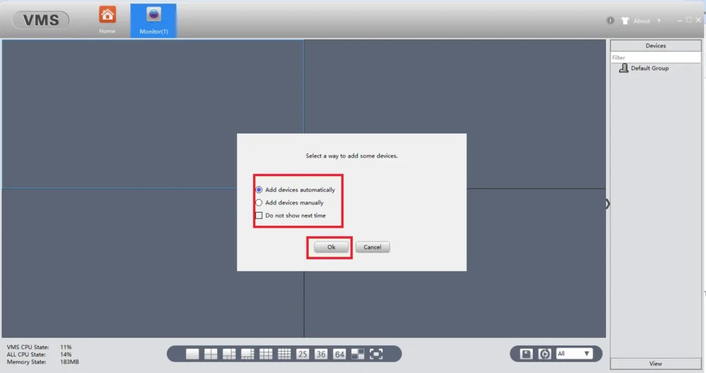 Install the Exclusive iCSEE VMS Lite on Windows 11/10/8 & Mac 10 add devices page