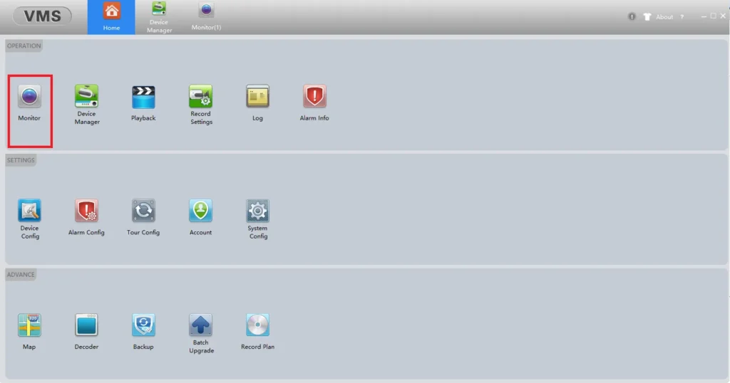 Install the Exclusive iCSEE VMS Lite on Windows 11/10/8 & Mac 13 interface of the app. Go to monitor cameras in real-time