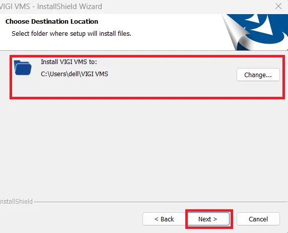 Install TP-Link VIGI For PC App on Windows 11/10/8 & Mac OS 3 Choose the folder path and destination location