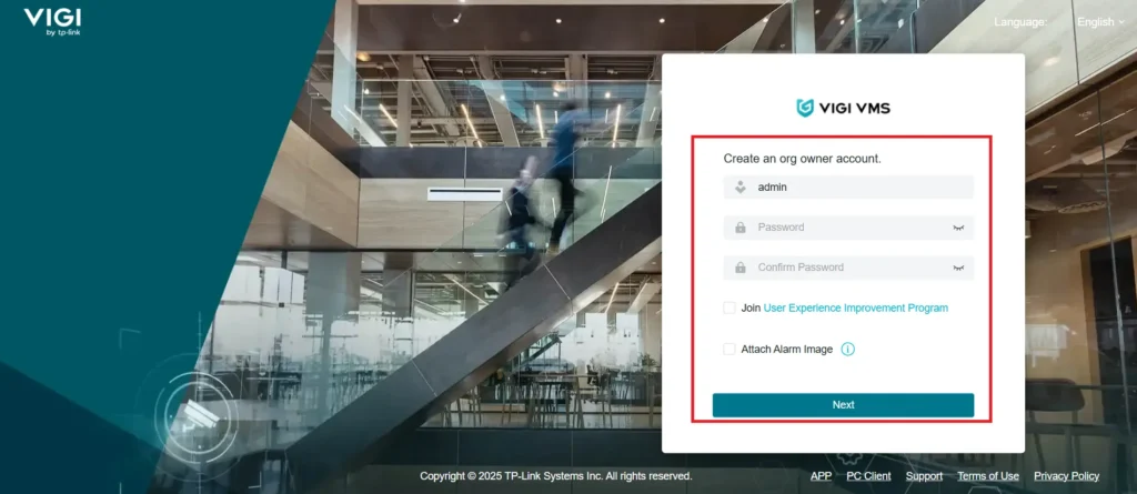 Install TP-Link VIGI For PC App on Windows 11/10/8 & Mac OS 8 sign in page