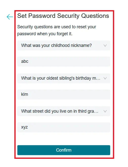 Install TP-Link VIGI For PC App on Windows 11/10/8 & Mac OS 10 answer simple questions to retrieve the password if forgotten